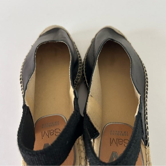 Salvi SV Slingback Espadrille Flats Euro Summer Sandal Brown Size EU36 US 5.5 - Picture 9 of 12